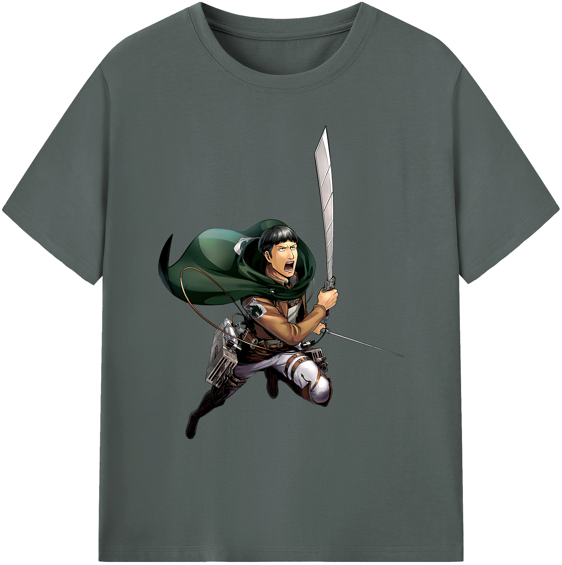 （画像用） 進撃の巨人 Attack on Titan 綿100％ メンズ半袖Tシャツ｜肌触りやわらか＆通気性